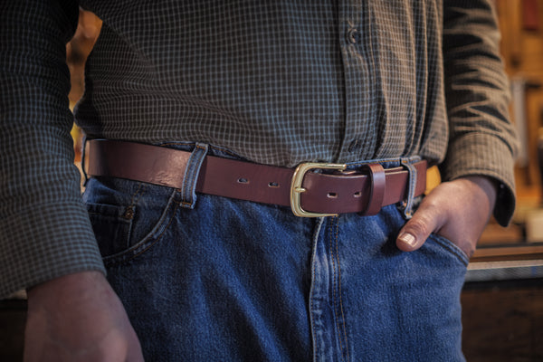 Load image into Gallery viewer, The Classic Belt - Medium Brown 1 3/8" (35mm)