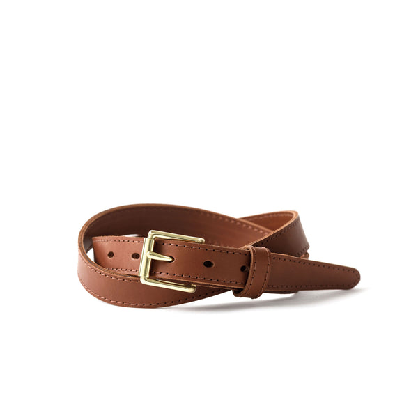 Load image into Gallery viewer, The Slim Chino Belt (stitched), Woodlands Tan 1" (25mm)