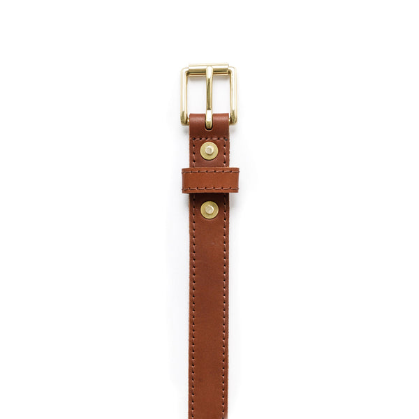 Load image into Gallery viewer, The Slim Chino Belt (stitched), Woodlands Tan 1" (25mm)