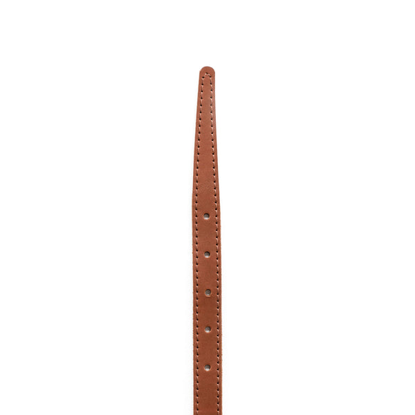 Load image into Gallery viewer, The Skinny Belt (Stitched) Woodlands Tan 3/4" (20mm)