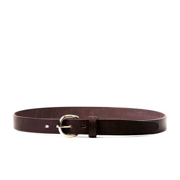 Load image into Gallery viewer, The Dress Belt/Round Buckle- Havana Brown 1 3/16&quot; (30mm)
